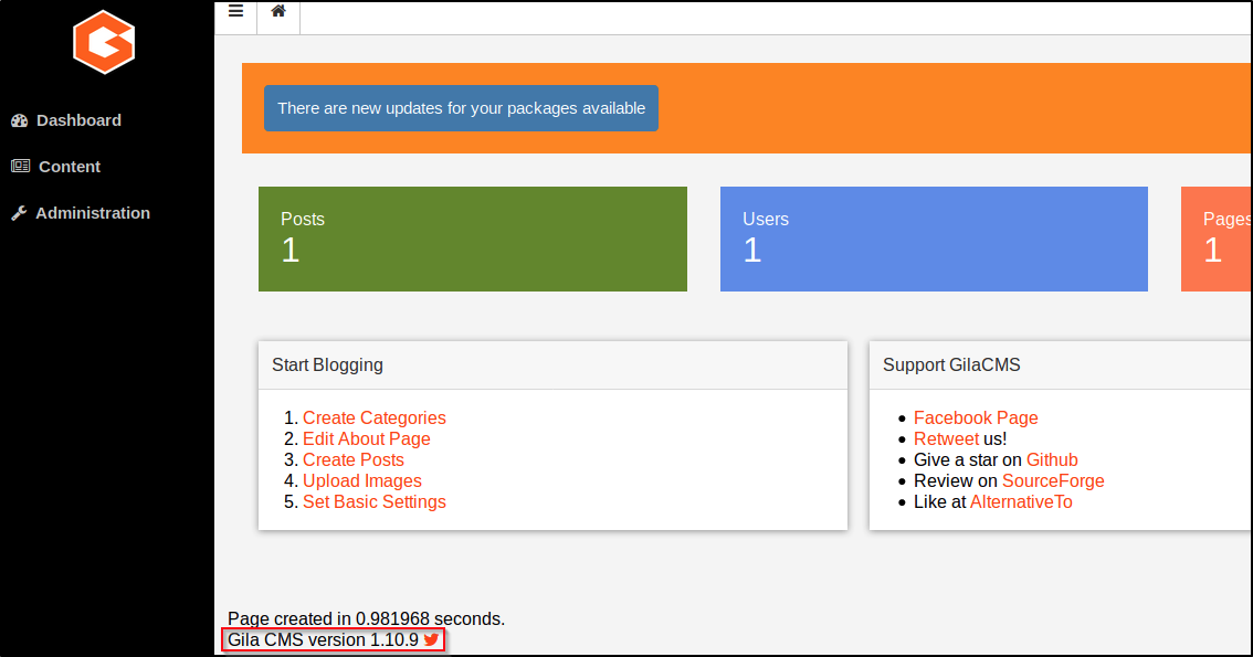 CMS Version