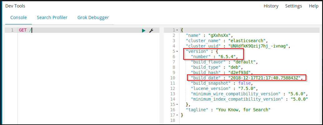 Kibana Version