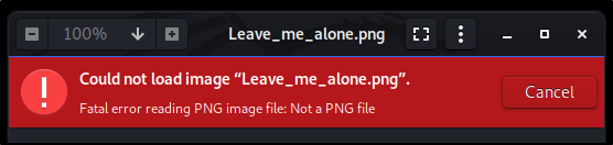 corrupted png file