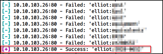 Elliot&rsquo;s cracked password